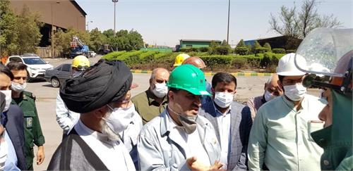 بازدید نماینده ولی فقیه در استان از خط تولید،طرح ها و پروژه های مسئولیت‌ های اجتماعی فولاد خوزستان
