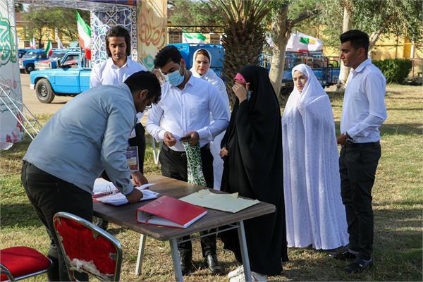 نماهنگ جشن اهدای ۹۰ سرویس جهیزیه به زوج های جوان خوزستانی توسط شرکت فولاد خوزستان