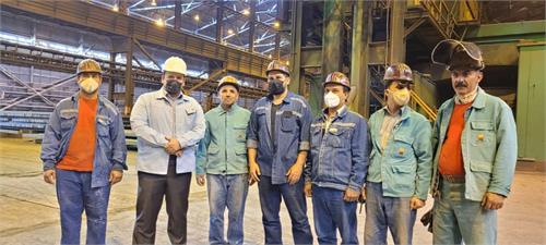 بازدید مدیرعامل شرکت فولاد خوزستان از خطوط تولید و تبریک نوروز باستانی به کارکنان شرکت