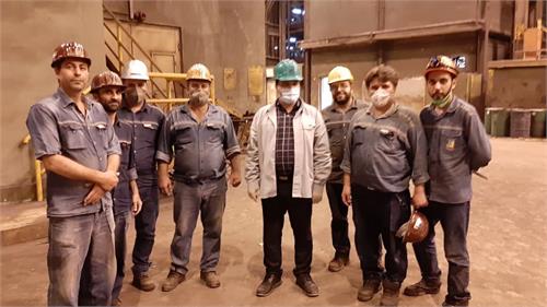 بازدید سرزده مدیرعامل فولاد خوزستان از واحدهای عملیاتی