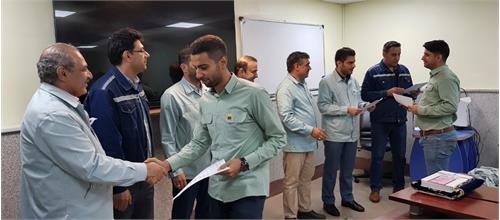آیین پایان دوره آموزش بدو استخدام کارکنان جدید الورود شرکت فولاد خوزستان