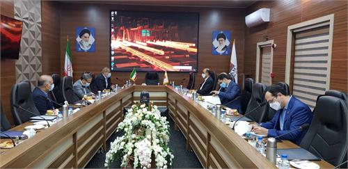 دیدار رئیس هیات مدیره فولاد خوزستان با مدیرعامل بانک تجارت