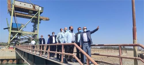 بازدید مدیرعامل از شرکت صنعت فولاد شادگان و اسکله اختصاصی  فولاد خوزستان در بندر امام خمینی( ره)