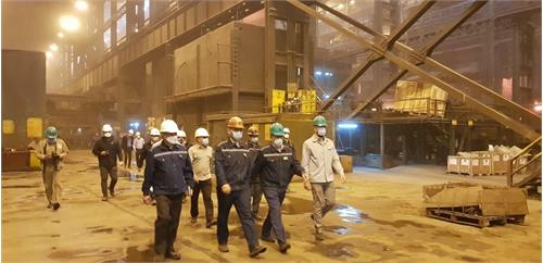 بازدید از روند پیشرفت پروژه‌های شرکت فولاد خوزستان