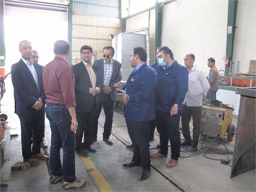 مدیر شعب بانک سپه خوزستان از شرکت نیروگاهی فولاد توان جنوب بازدید کرد